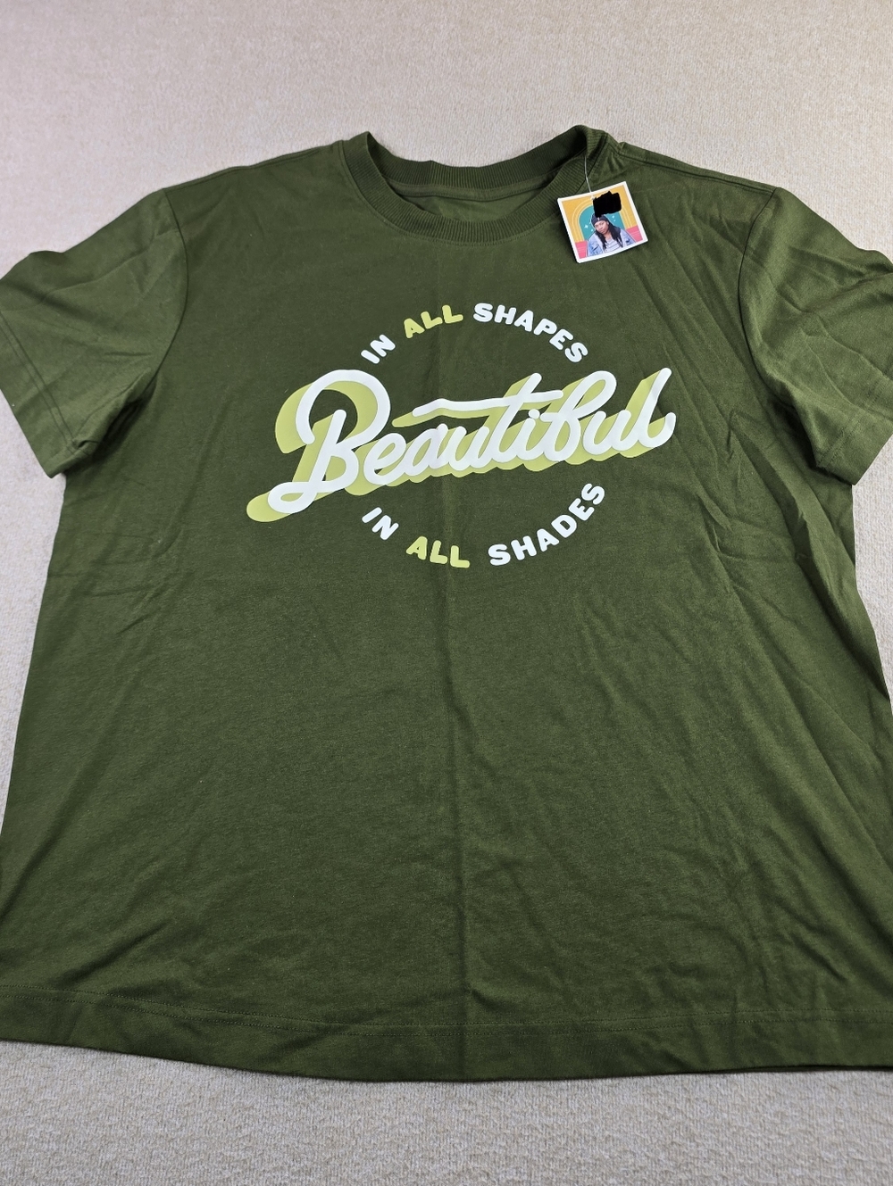 Target Black History Month Womens XXL Green Beautiful Graphic T Shirt NWT